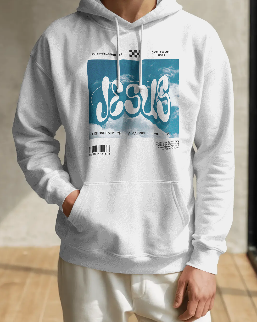 Moletom com Capuz - Sou Estrangeiro Aqui